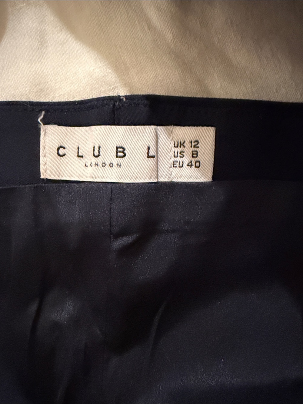 Club L navy halter with gold accent - Picture 4 of 6